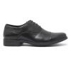 Black Faux Leather Formal Lace-Up Shoes