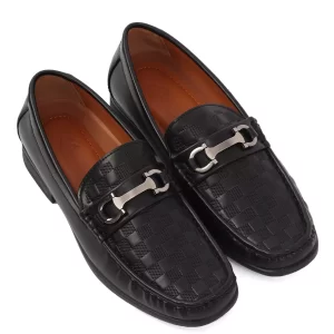 Classic Black Horsebit Loafers