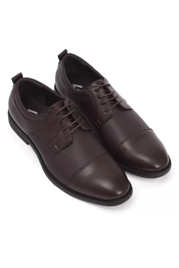 Classic Lace-up Formal Shoes - brown