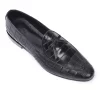 Classic Black Leather Slip-On Dress Shoes