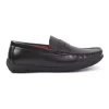 Simple Black Leather Loafers