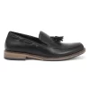 Stylish Black Tassel Slip-Ons Shoes
