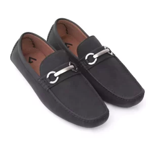 Stylish Black Twisted Loafers