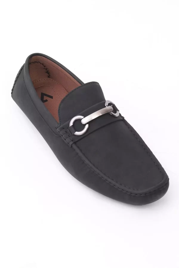 Stylish Black Twisted Loafers