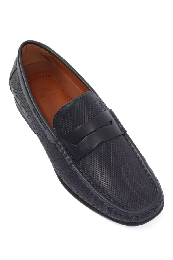 Stylish Dark Blue Loafers Shoes