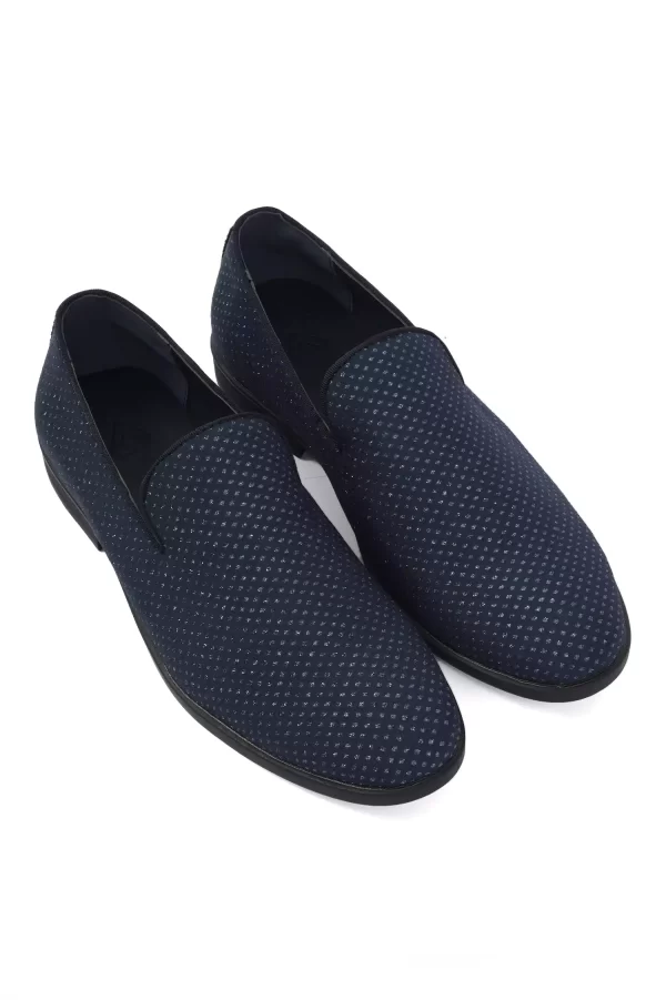 Stylish Loafers - Navy Slip-Ons