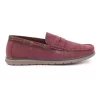 Stylish Suede Loafers Shoes - wine