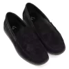 Stylish Suede Loafers Shoes - black