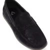 Stylish Suede Loafers Shoes - black