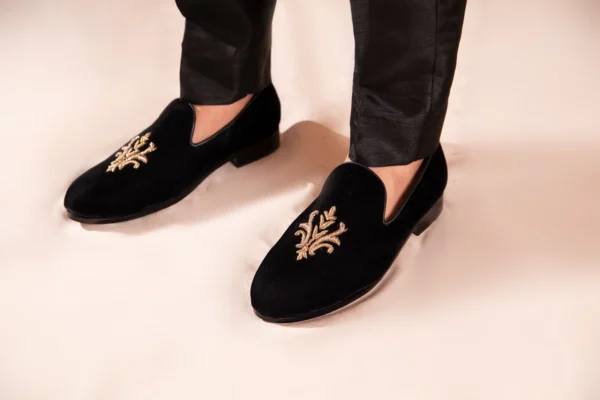 Royal Velvet Slip-Ons Hand Embroidered